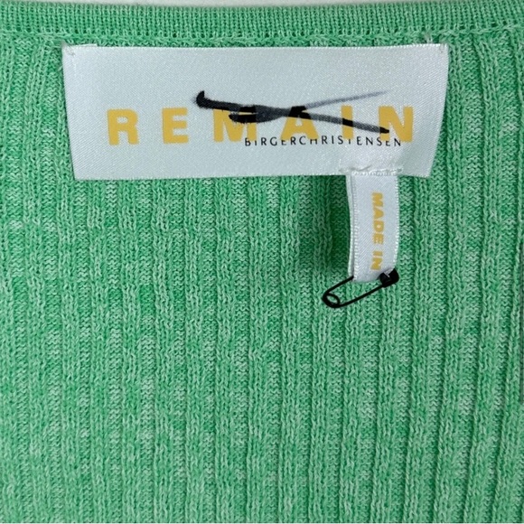 Green Ribbed Mini Dress - Picture 8 of 14